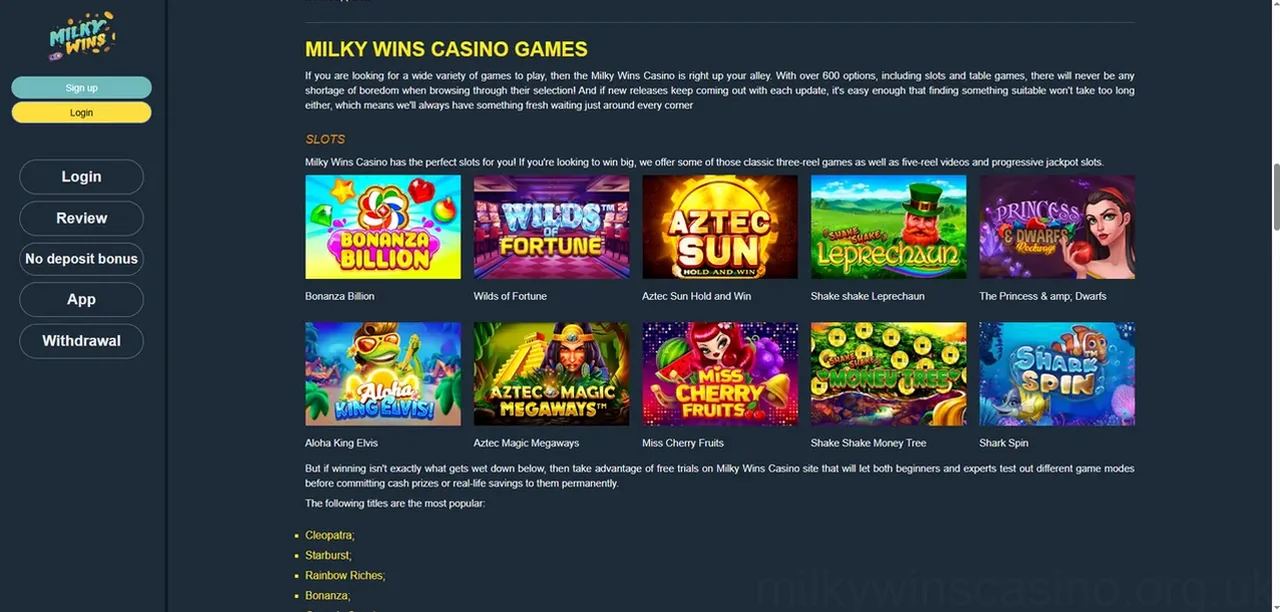 Milkywins Casino Casino